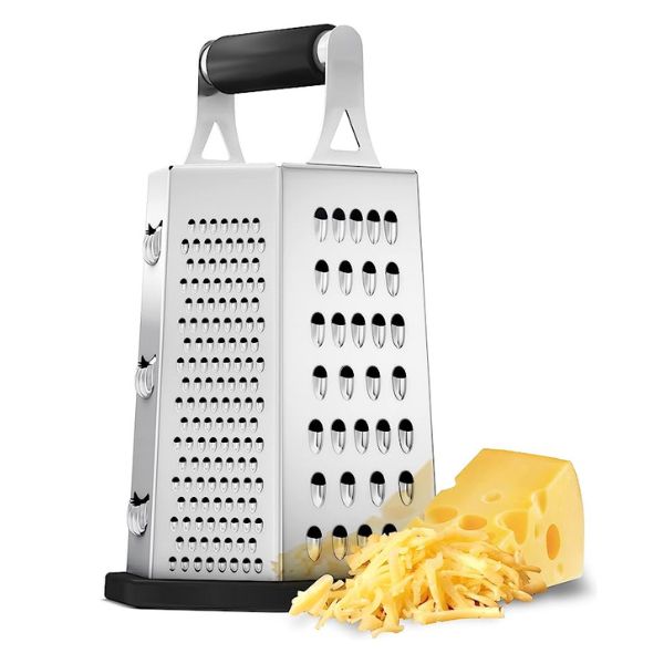 7 - 7 agujeros) Molinillo de queso manual, rallador de parmesano, rallador  de tambor de acero inoxidable para alimentos, cocina, herramienta rotativa,  rallador de queso JM